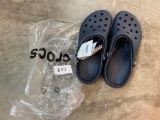 PAIR OF CROCS, M-9, W-11