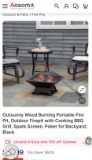 PORTABLE WOOD BURNING FIRE PIT
