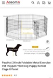 24 INCH FOLDABLE METAL EXERCISE PLAYPEN