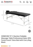 FOLDABLE MASSAGE TABLE