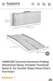 ALUMINUM FOLDING WHEELCHAIR RAMP- PORTABLE