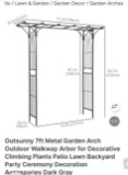 7 FT METAL GARDEN ARCH