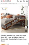 WOODEN PET RAMP