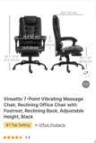 7-POINT VIBRATING MASSAGE OFFICE CHAIR