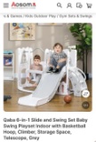6-IN-1 SLIDE AND SWING BABY PLAYSET