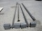 5) Metal Light Poles 25'