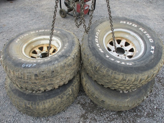 Set 35x12.5x15 Tires and Rims