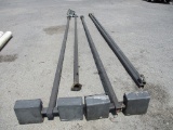 5) Metal Light Poles 25'