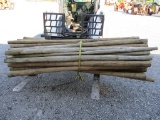 Bundle Wood Fence Post
