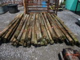 52) Wood Fence Post