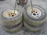 Set 35x12.5x15 Tires and Rims