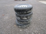 4) 25/80/R16 Trailer Tires