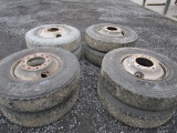 8) Good Year 11R-22.5 Tires & Rims