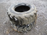 Pair Used 12-16.5 Skidsteer Tires