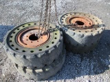 Set 33x9-16 Solid Skidsteer Tires