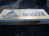 Agco White Implement Sign