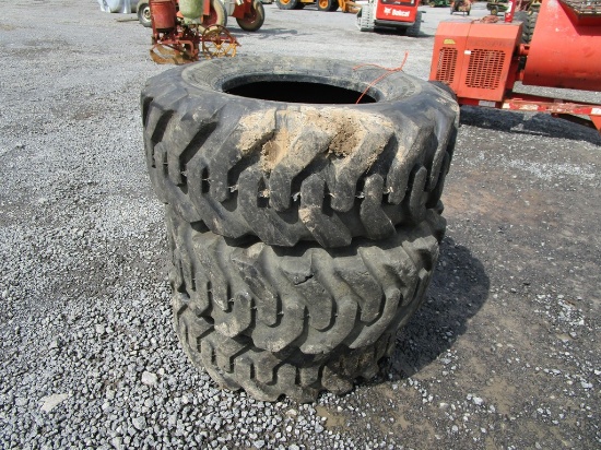 3) 12.5/80-18 Skidsteer Tires