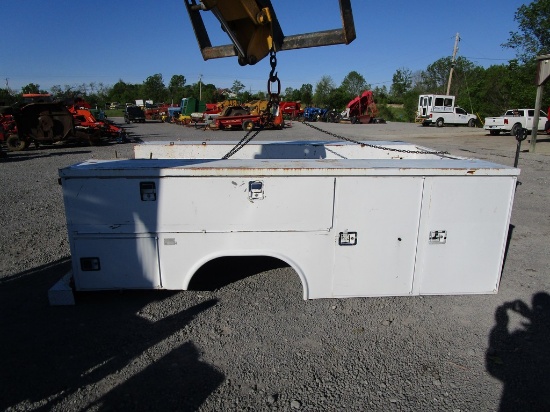 White Utility Truck Bed