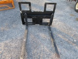 Black Skid Steer Forks