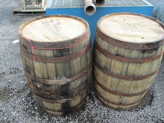 2 Whiskey Barrels
