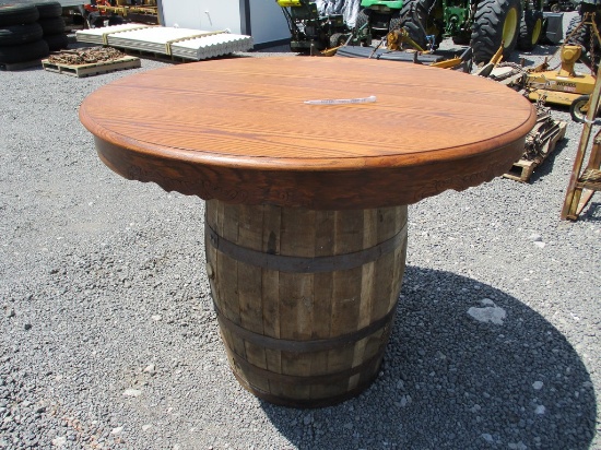 Whisky Barrel Table
