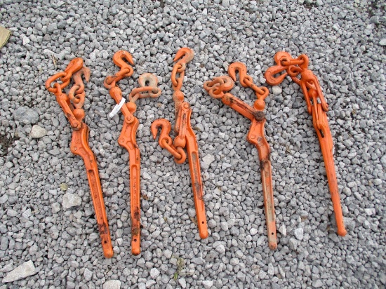 Orange Chain Binders Weathered New
