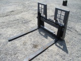 Skidsteer Walk Through Pallet Forks