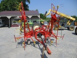 Red 4-Basket Tedder