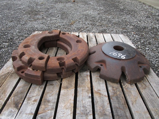 Pallet Of Misc Tractor Weights
