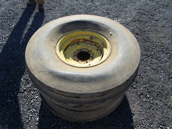 Pair 11.0x16 Tarctor Tires & Rims