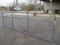 Blue 14' wire mesh gate