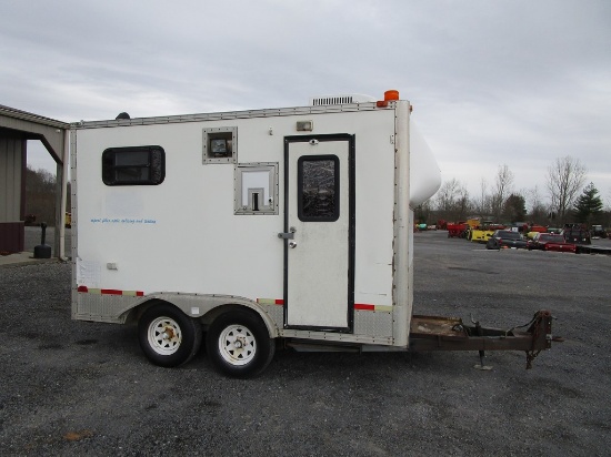 Enclosed Pintel Hitch Trailer 114"x 100"