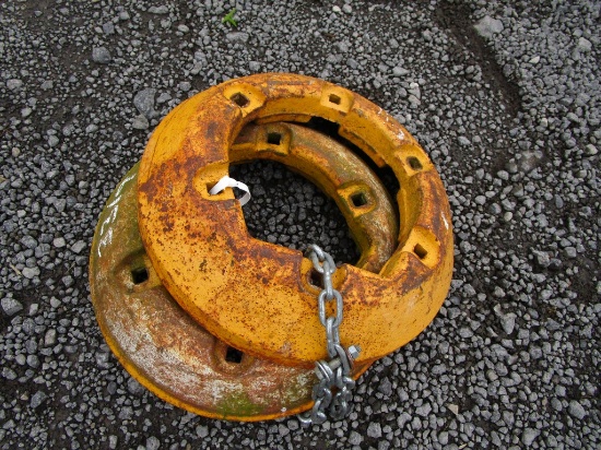 Pair Yellow Wheel Weights