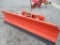 Orange Skidsteer Snow Plow 8'