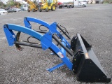 Blue Compact Tractor Loader