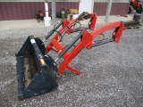 Red Compact Tracter Loader
