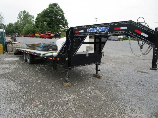 LOADMAX  GOOSENECK TRAILER 2013 20' FLAT 5' DOVE