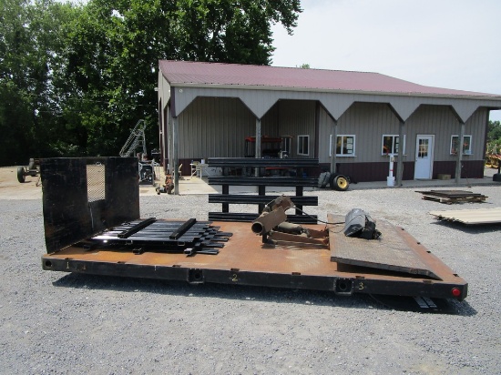 READING FLAT BED W/ STAKE SIDES 8'X14'6"