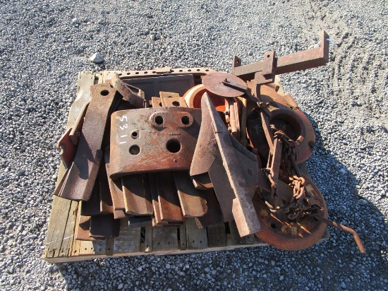 PALLET OF WEIGHTS + BLADES