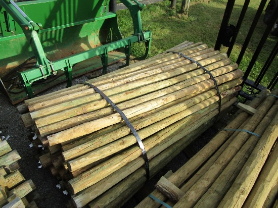 100) WOOD FENCE POST BUNDLE