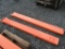 ORANGE 6' PALLET FORK EXTENSIONS