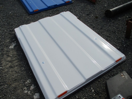 WHITE TRACTOR CANOPY W/ HARDWARE