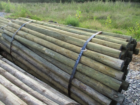 100) BUNDLE WOOD FENCE POST