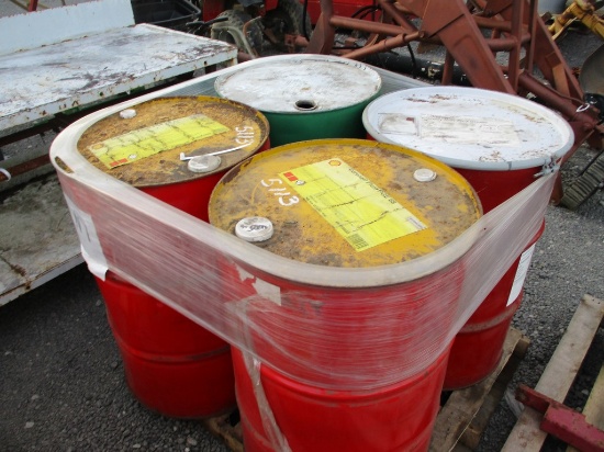 4 STEEL DRUMS AND CONTENTS