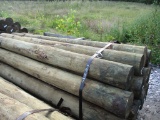 24) BUNDLE WOOD FENCE POST