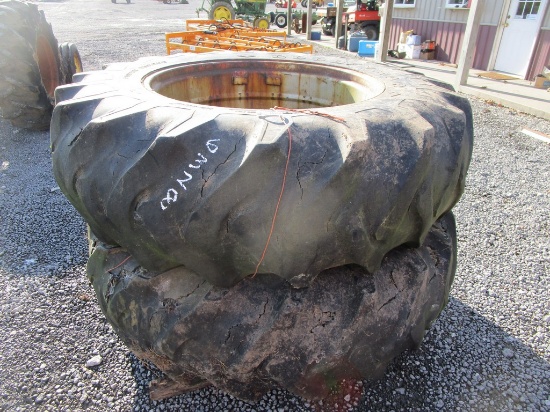 20.8-38 TIRES + RIMS