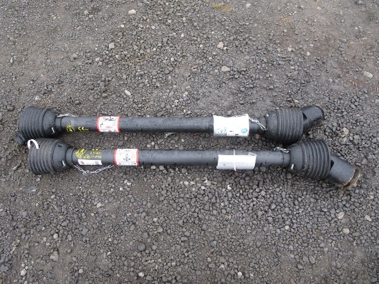 2) COMPLETE PTO TEDDER SHAFTS