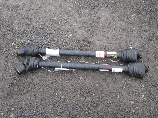 2) COMPLETE PTO TEDDER SHAFTS