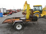 SINGLE AXEL WELDING TRAILER BUMPER HITCH