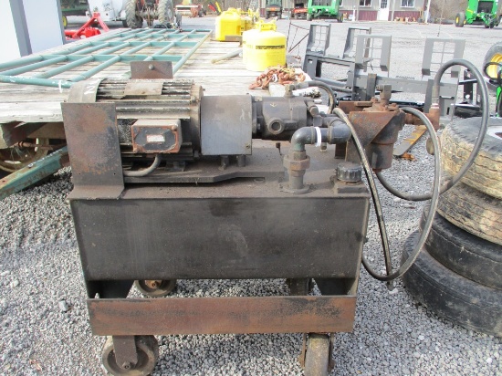 HYD TANK + PUMP ON CART